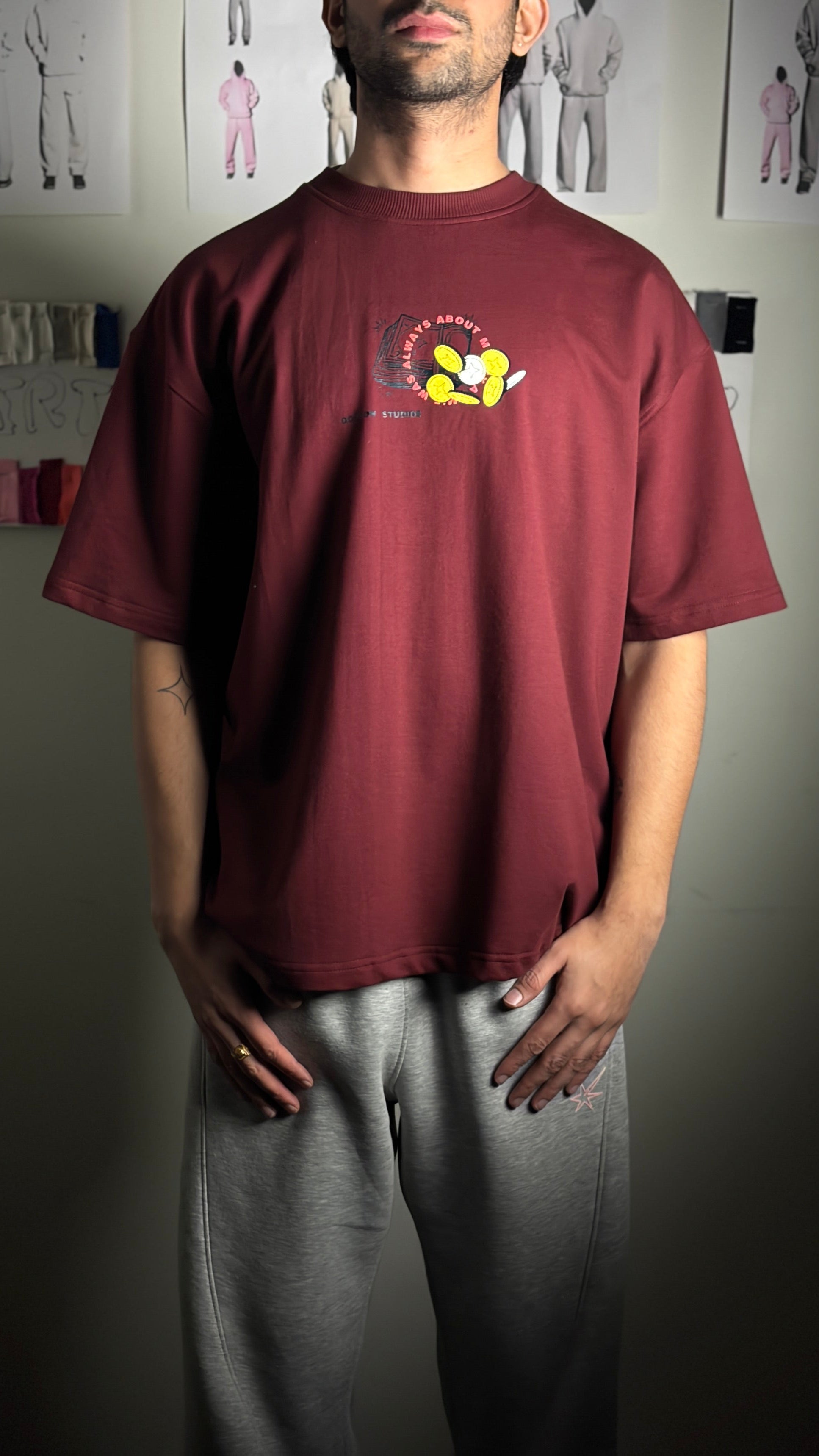 Shekels Tshirt [Maroon]